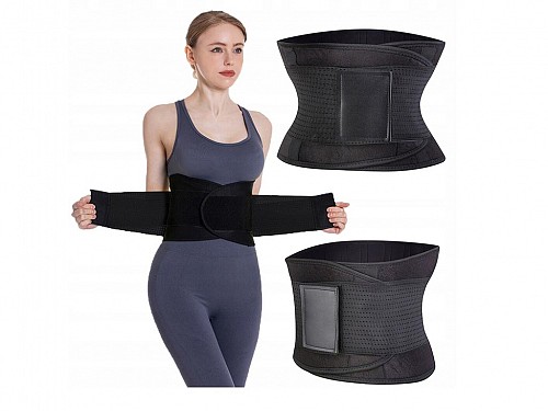 Sweat Belt Neoprene Slimming Corsets for Slimming and Toning, Black