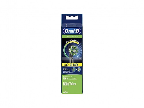 Oral-B Set of 5 Replacement Heads for Electric Toothbrush, Cross Action CleanMaximiser