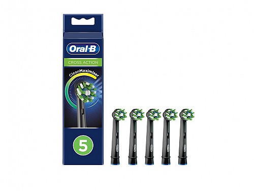Oral-B Set of 5 Replacement Heads for Electric Toothbrush, Cross Action CleanMaximiser