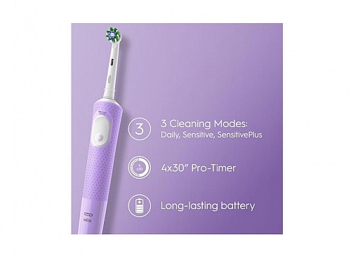 Oral-B Electric Rechargeable Toothbrush Vitality Pro Protect X Clean in Purple
